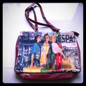 FOR NINE ESPAÑA Spain red leather purse New